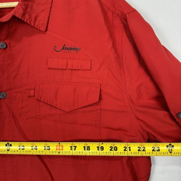 Jawbone Tackle Long Sleeve Fishing Outdoor Shirt Size XL Red Lightweight Vented - Picture 10 of 12